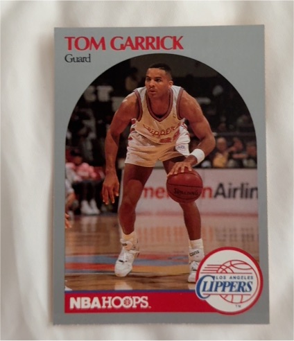 1990 NBA Hoops #144 Tom Garrick — front