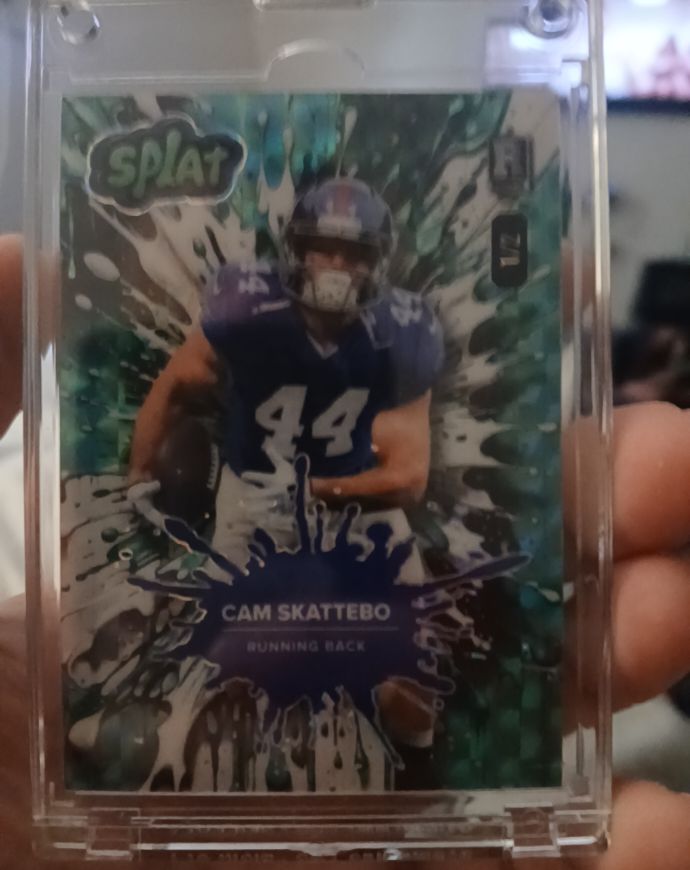 2025 Wild Card Splat #SPLUR04-CS Cam Skattebo — front