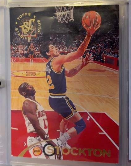 1994-95 Topps Stadium Club #75 John Stockton — front