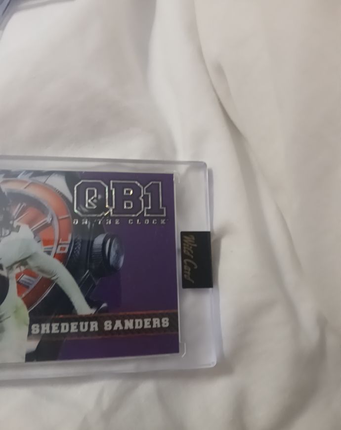 2024 Wild Card QB1 On The Clock Shedeur Sanders — front