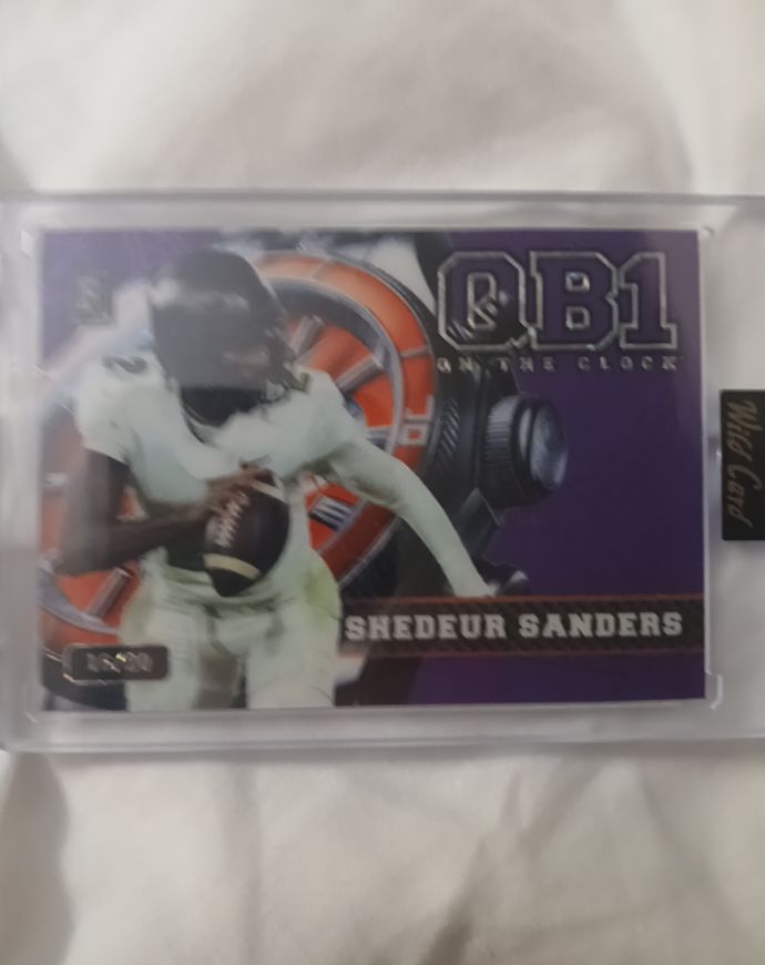 2024 Wild Card QB1 On The Clock #Shedeur Sanders — front