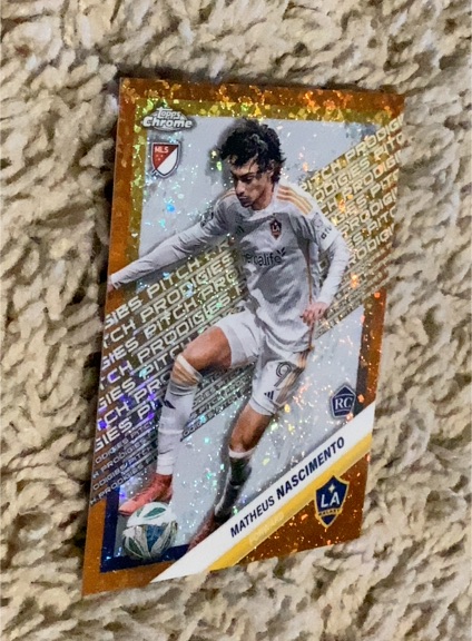 2025 Topps Chrome MLS Pitch Prodigies #179 Matheus Nascimento — front