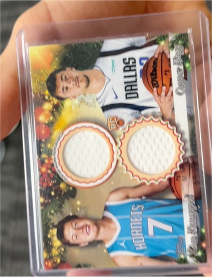 2025 Topps Holiday Mega Dual Relic DPR-CC Cade Cunningham — front
