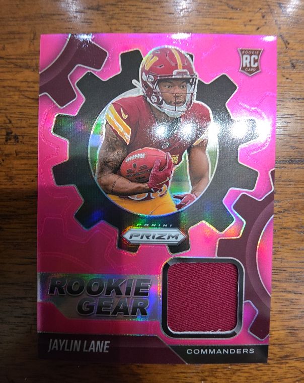 2025 Panini Prizm #RGR-JLE Jaylin Lane Rookie Gear — front