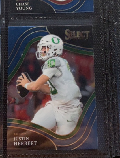 2022 Panini Select Draft Picks #135 Justin Herbert — front
