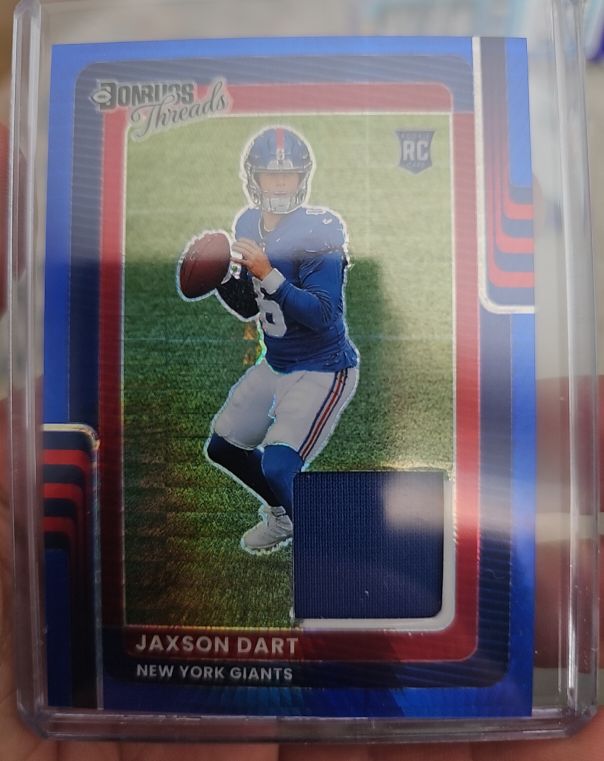 2025 Panini Donruss Optic Threads #DTBH-JDT Jaxson Dart — front