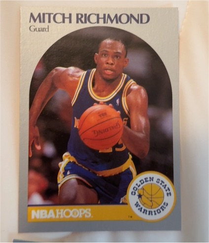 1990 NBA Hoops #118 Mitch Richmond — front