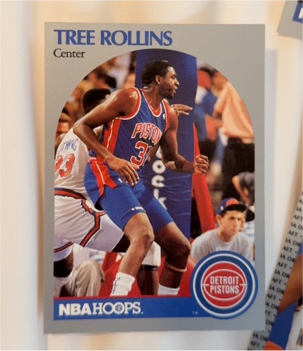 1990-91 NBA Hoops #413 Tree Rollins — front