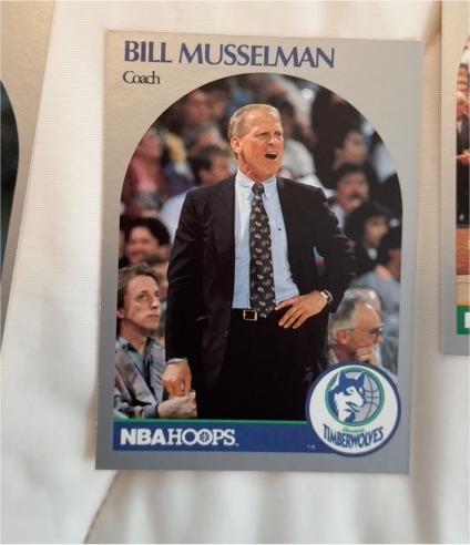 1990-91 NBA Hoops #320 Bill Musselman — front