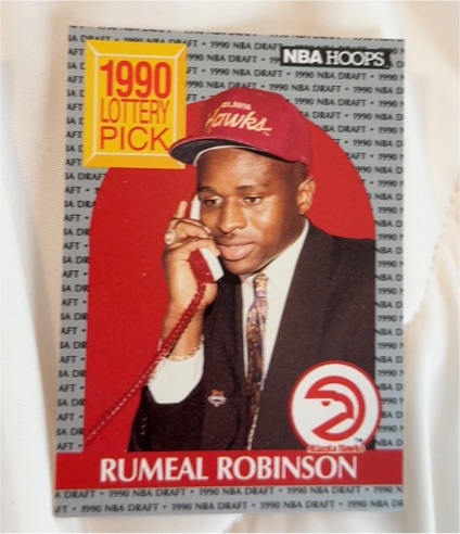 1990-91 NBA Hoops #399 Rumeal Robinson — front