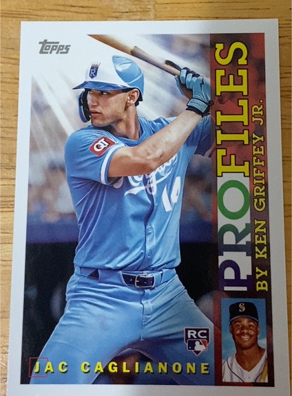 2026 Topps Series 1 #TP-22 Jac Caglianone Profiles By Ken Griffey Jr. — front