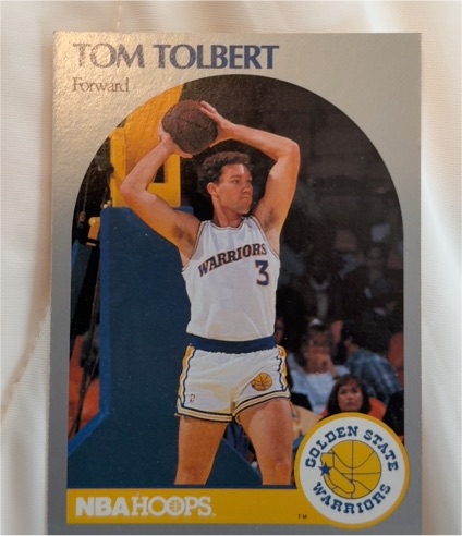 1990 NBA Hoops #121 Tom Tolbert — front