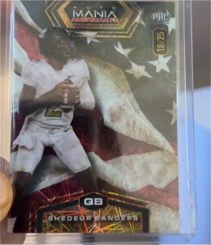 2024 Wild Card Auto Mania American Football #AMASQP-SS Shedeur Sanders — front
