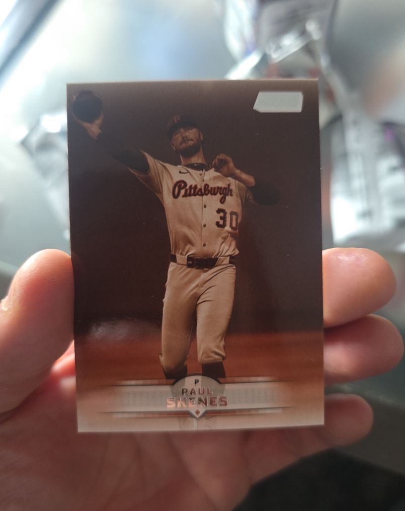 2025 Topps Stadium Club #105 Paul Skenes Sepia Parallel — front