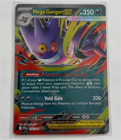 2025 Pokémon Mega Gengar EX #056/094 Phantasmal Flames — front