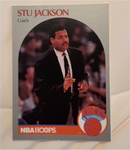 1990-91 NBA Hoops #322 Stu Jackson — front