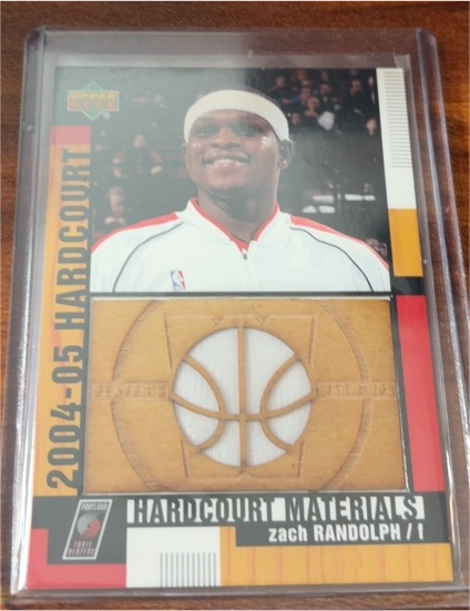 2004-05 Upper Deck Hardcourt Materials #HCM-ZR Zach Randolph — front