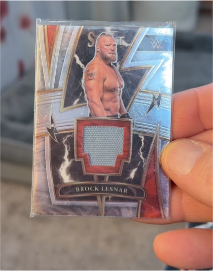 2022 Panini Select WWE Brock Lesnar Superstar Worn Patch — front