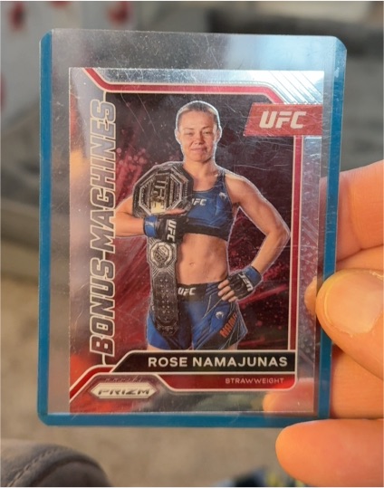 2022 Panini Prizm UFC #18 Rose Namajunas Bonus Machines — front