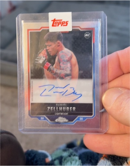 2025 Topps Chrome UFC #189 Daniel Zellhuber — front