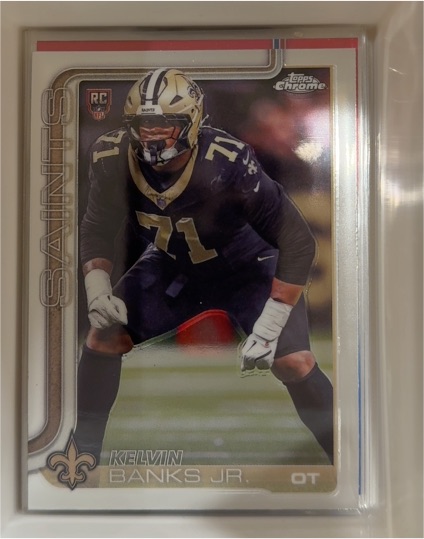 2025 Topps Chrome #378 Kelvin Banks Jr. — front