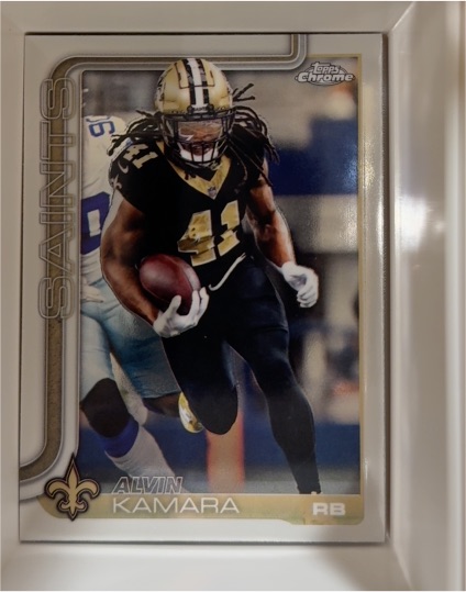 2025 Topps Chrome #215 Alvin Kamara — front