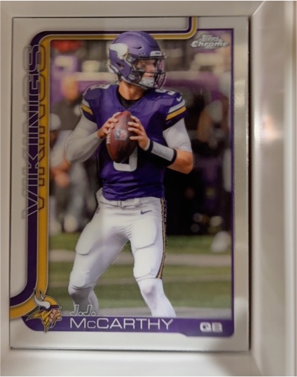2025 Topps Chrome #199 J.J. McCarthy — front
