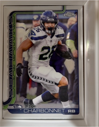 2025 Topps Chrome #279 Zach Charbonnet — front