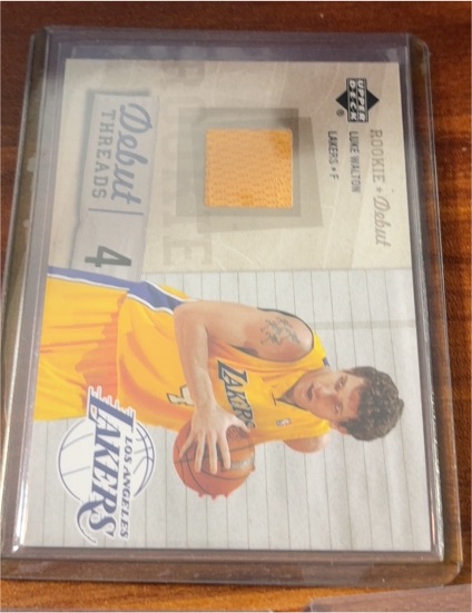 2005-06 Upper Deck Rookie Debut Threads #DT-LW Luke Walton — front