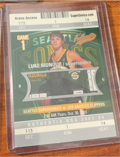 2003-04 Fleer Authentix #113 Luke Ridnour — front