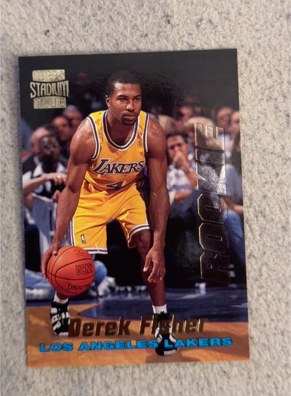 1996-97 Topps Stadium Club Rookies Series 1 #R20 Derek Fisher — front