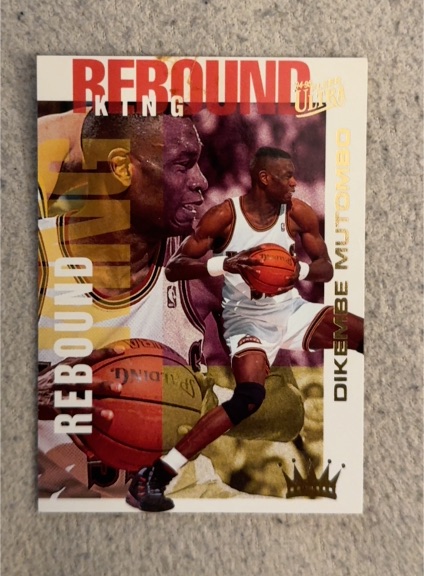 1994-95 Fleer Ultra #4 Dikembe Mutombo Rebound Kings — front