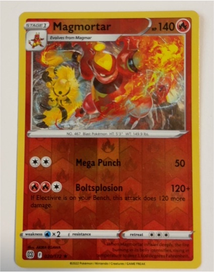 2022 Pokémon Brilliant Stars #20 Magmortar — front