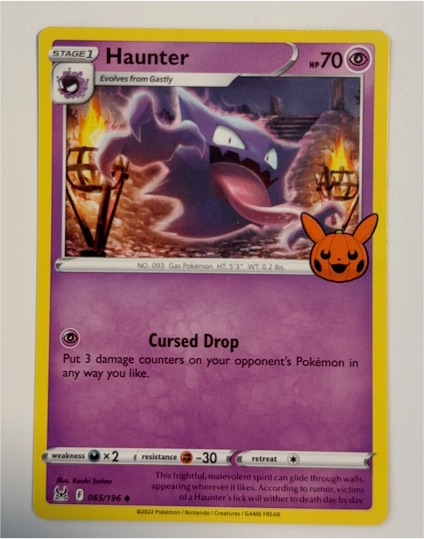 2023 Pokémon Lost Origin #065 Haunter — front