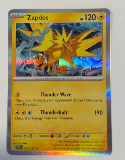 2024 Pokémon SV06: Twilight Masquerade #065 Zapdos — front