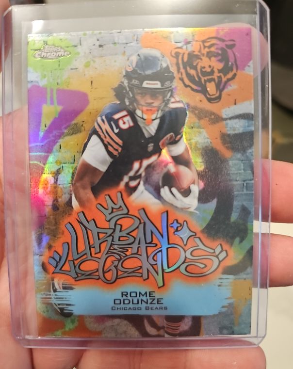 2025 Topps Chrome Urban Legends #UL-22 Rome Odunze — front