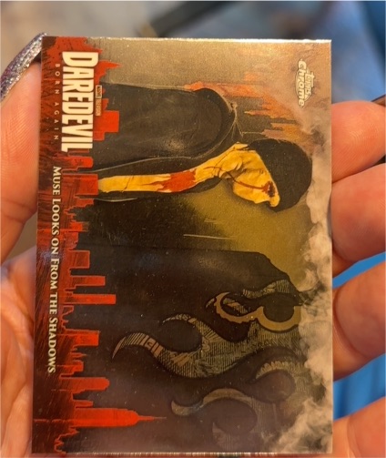 2025 Topps Chrome Marvel Studios Daredevil #DD-22 Muse Looks on From the Shadows — front