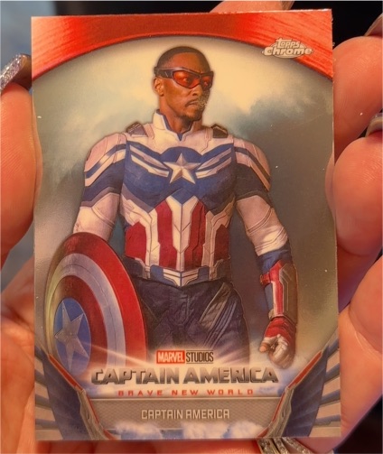 2025 Topps Chrome Marvel Studios #BNW-1 Captain America Brave New World — front