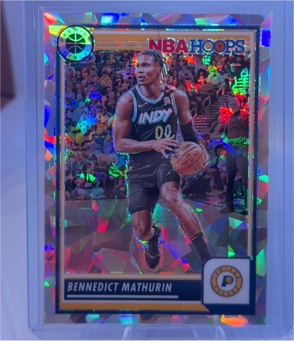 2023-24 Panini NBA Hoops Premium Stock #254 Bennedict Mathurin — front