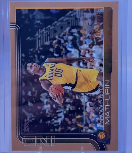 2025-26 Topps Basketball #48 Bennedict Mathurin — front