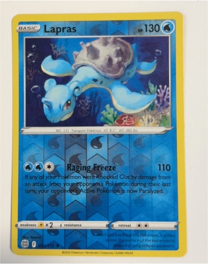 2022 Pokemon Sword & Shield: Brilliant Stars #031 Lapras — front