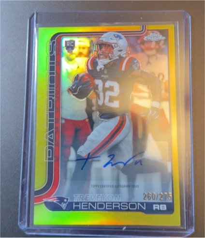 2025 Topps Chrome #RA-THE Treveyon Henderson — front