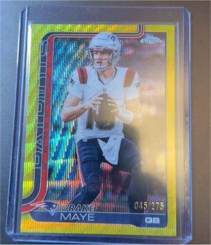 2025 Topps Chrome #207 Drake Maye — front