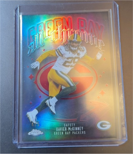 2025 Topps Chrome #ACT-24 Xavier McKinney All-Chrome Refractor — front