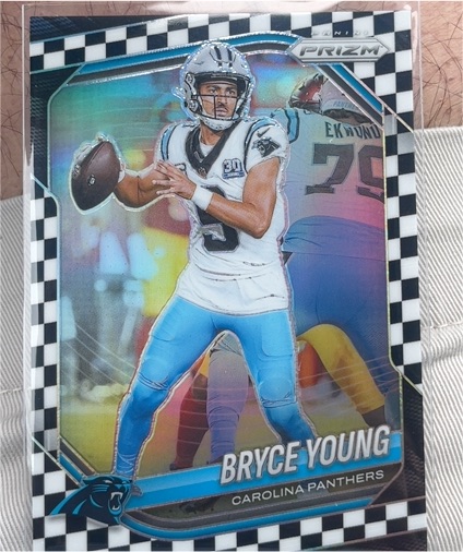 2024 Panini Prizm #37 Bryce Young Black & White Checkerboard — front