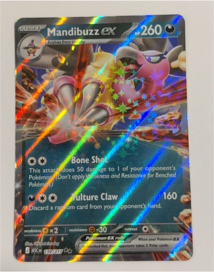 2021 Pokémon ME: Ascended Heroes #139 Mandibuzz ex — front