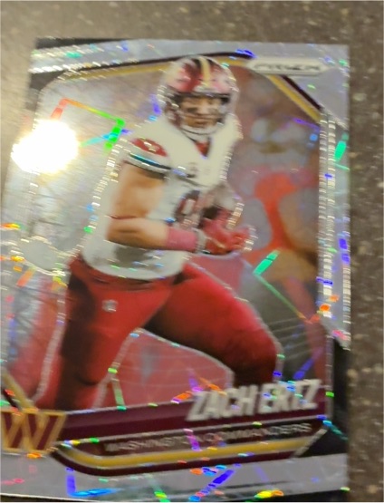 2025 Panini Prizm #64 Zach Ertz Lazer Prizm — front