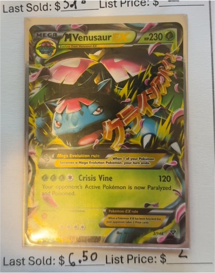 2014 Pokémon XY Base Set #2/146 Mega Venusaur EX — front