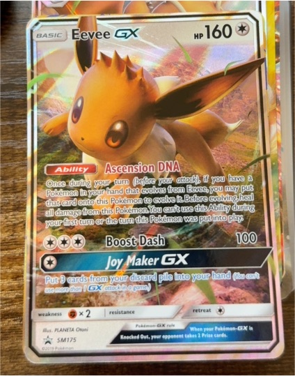 Pokémon Eevee GX SM175 — front