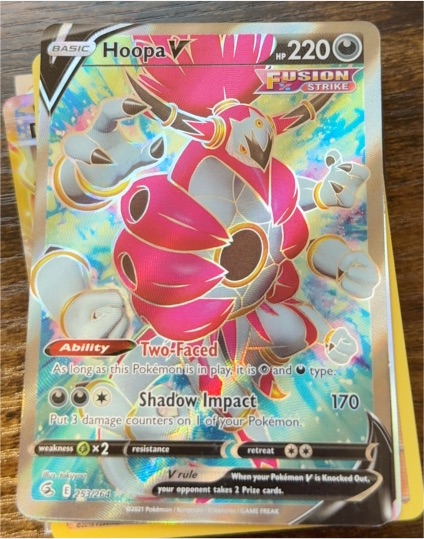 2021 Pokémon Sword & Shield Fusion Strike #253 Hoopa V — front